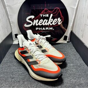 Adidas 4DFWD Pulse 2 GX9285 Crystal White Solar Orange Size 12 Running Shoes